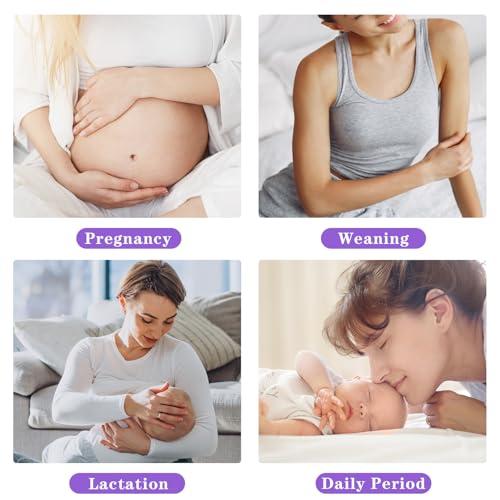 Breast Therapy Ice Packs Hot Cold 2 Pack Gel Pads for Breastfeeding Relief - color: Purple