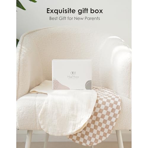 MairMore 2 Pack Muslin Baby Nursing Pillow Covers - color: Milky Coffee