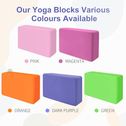 Large Foam Yoga Block - color: Dark Purple