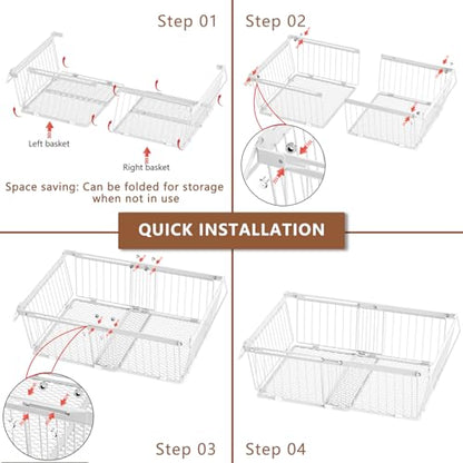 Large Freezer Organizer Bins for 10 to 20 Cu.Ft,3 Pack , Leak-Proof Bottom