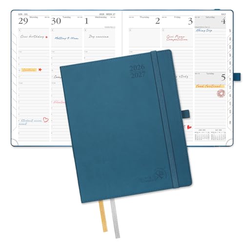 POPRUN Planner 2026-2027, Large-8.5" x 10.5", Academic Weekly Planner - color: Night Sky Blue, size: Large-8.5" x 10.5", style: Academic Year 2026-2027