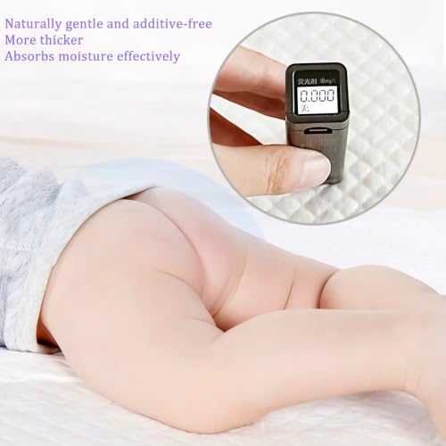 Enhanced Disposable Baby Changing Pad Liners 100 Pack, Purple - color: 100 Pack Purple - 18"x 13"
