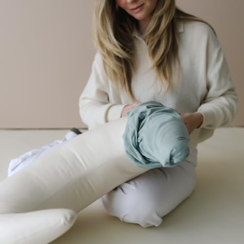 Snuggle Me Organic Nursing Pillow Cover, 100% Organic Cotton - Slate - color: Slate