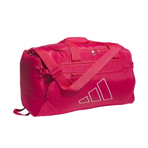 adidas Defender Duffel Bag - color: Power Pink/White/Small 42L, size: Small (42L), style: Small 42l