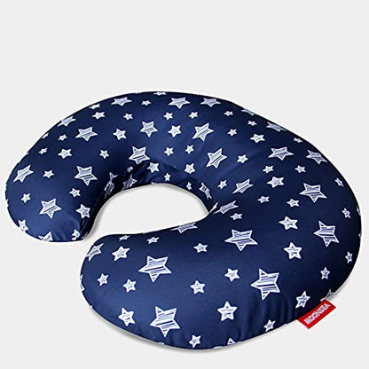 Nursing Pillow Cover for Baby Snug Fits Boppy Nursing Pillows - color: Navy Star