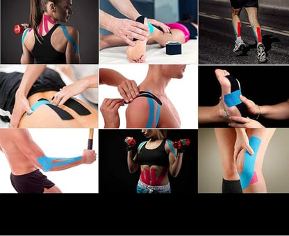 Hampton Adams Kinesiology Tape, Uncut Roll, Waterproof Muscle Support - color: Purple, size: 2in x 16ft (2 Rolls)