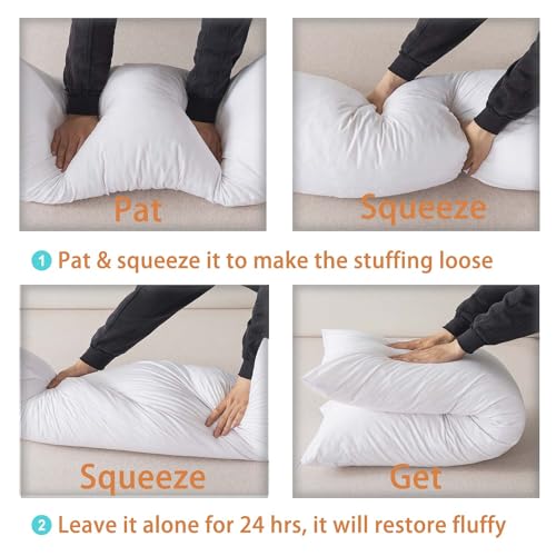 WhatsBedding Memory Foam Body Pillow with Cover, Long Bed Pillow for Adults - color: Mocha Brown