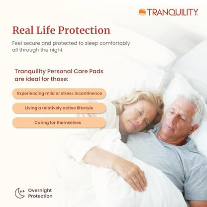 Tranquility Personal Care Pads, Overnight Absorbency, 12.5oz, 24 Ct - size: Overnight 12.5 Ounce (Pack of 24)