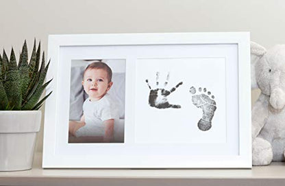 Little Pear Baby Print and Photo Keepsake Frame - color: White Babyprint Frame