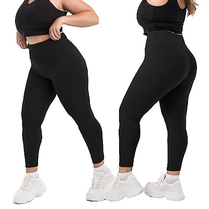 SINOPHANT Plus Size Fleece Lined Leggings for Women-High Waisted - size: 3X-Large