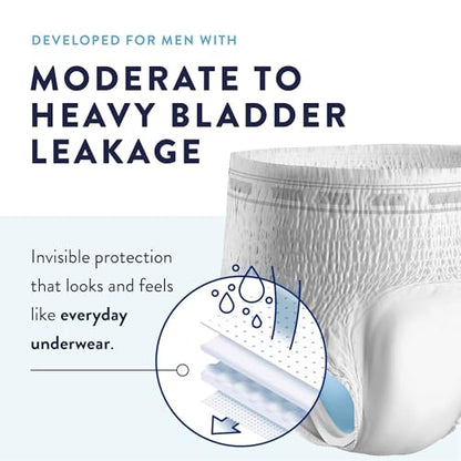 Prevail Daily Incontinence Underwear for Men & Women, X-Large, 56 Count - size: 14 Count (Pack of 4)