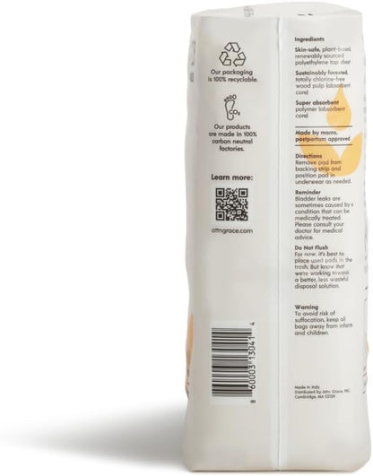Attn: Grace Moderate Incontinence Pads for Women - Plant-Based, 56 Count - size: 28 Count (Pack of 2)