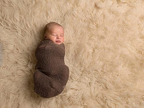 Newborn Photography Props Swaddle Wraps - color: Coffee