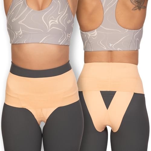 Pelvic Support Belt for Women - Pregnancy & Postpartum Uterus Girdle, SPD, Prolapse, Vulvar Varicosities Support Band - Low Waist, Beach Sand, Small fits waist 26" up to 31" - color: Beach Sand, size: Small (26" - 31")