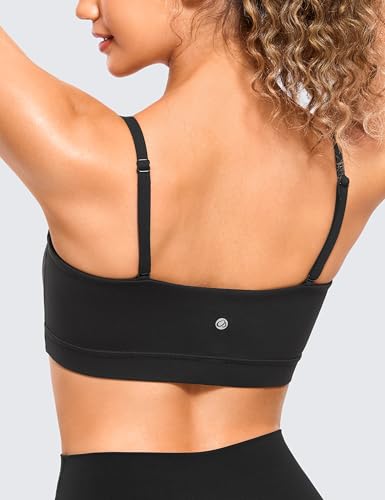 CRZ YOGA Butterluxe Thin Strap Sports Bra - color: Black, size: X-Large