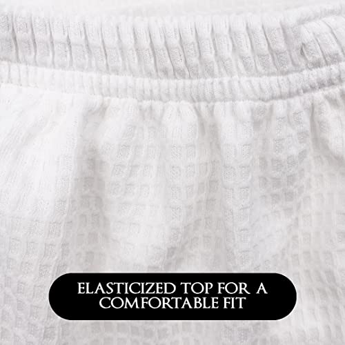 Canyon Rose Waffle Weave Long Spa Wrap, One Size, White - color: White