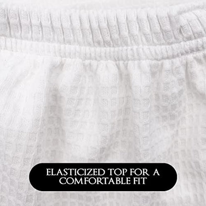 Canyon Rose Waffle Weave Long Spa Wrap, One Size, White - color: White