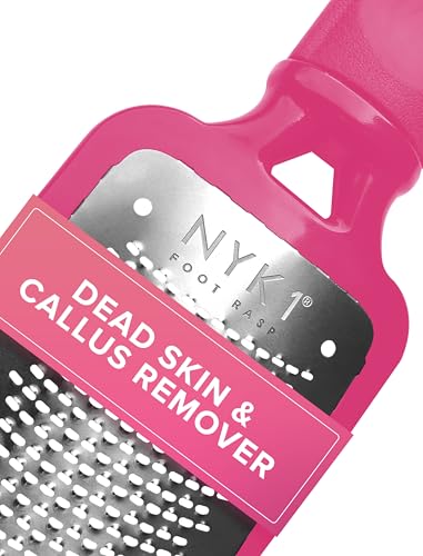 NYK1 RUSTPROOF Foot File Callus Remover for Feet | Pink - color: Pink Megafile