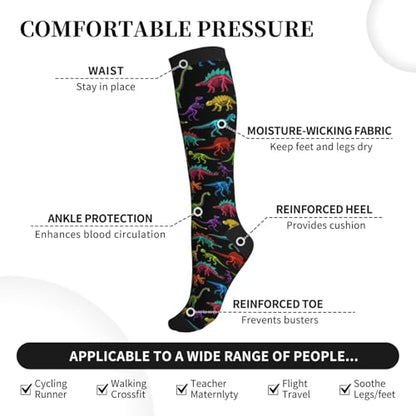 Compression Sock Graduated Knee High Sock for Women Men - color: 15