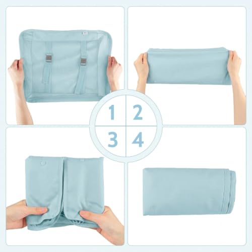 8 Set Packing Cubes for Travel, Anti-Tearing Suitcase Organizer, Sky Blue - color: Sky Blue