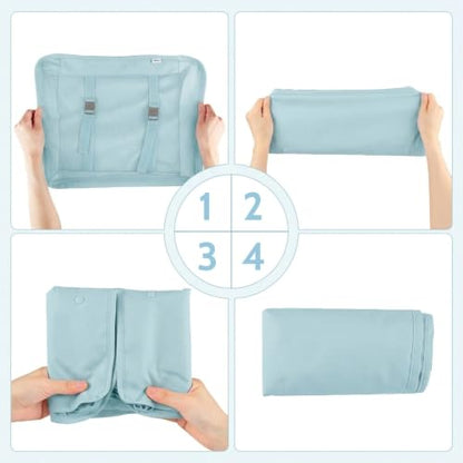8 Set Packing Cubes for Travel, Anti-Tearing Suitcase Organizer, Sky Blue - color: Sky Blue