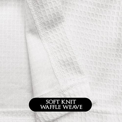 Canyon Rose Waffle Weave Long Spa Wrap, One Size, White - color: White