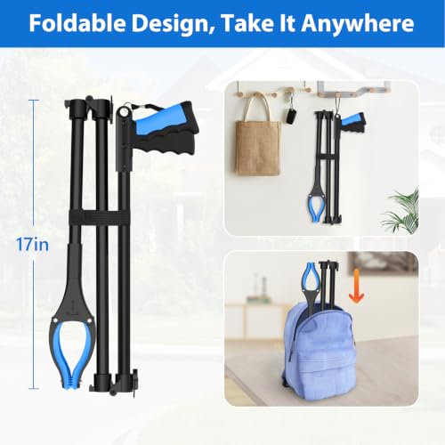 52 Inch Extra Long Grabber Reacher Tool, 2 Pack for Seniors - size: 52-Inch (Pack of 2)