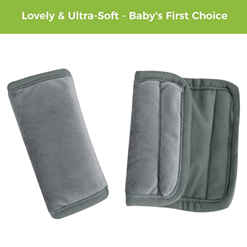 COOLBEBE Car Seat Straps Shoulder Pads for Baby Kids - color: Grey, size: Small