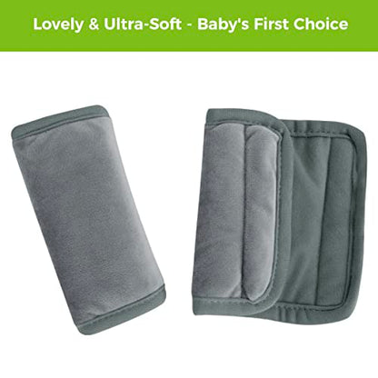COOLBEBE Car Seat Straps Shoulder Pads for Baby Kids - color: Grey, size: Small