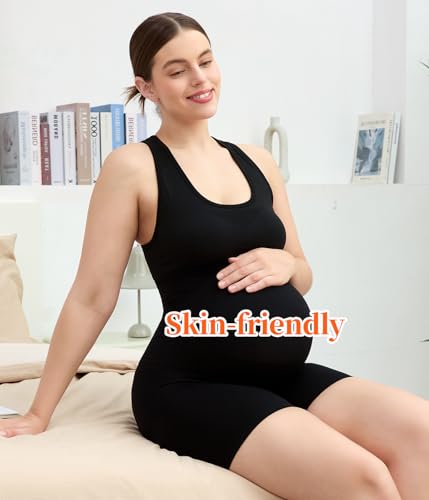 Maternity Underwear Over Bump, Black, Small