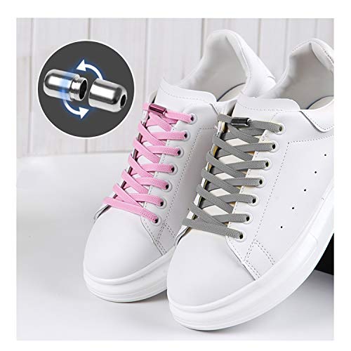 No Tie Shoelaces, Elastic Shoelaces for Adults/Kids，Elastic No Tie Shoe Laces - color: Red