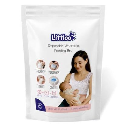 LITTLOO Maternity Disposable Cotton Mesh Bra - Parent