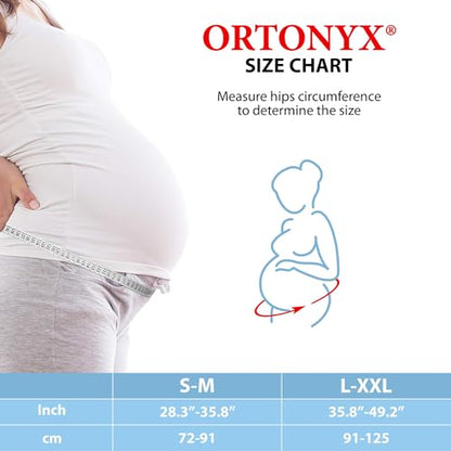 ORTONYX Maternity Support Belt for Women, Back and Abdoment Support Brace - size: S/M