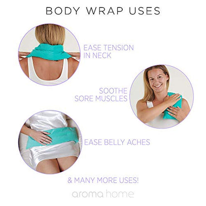 Aroma Home AHBWP1-0022 Soothing Body Wrap Cotton in Turquoise Box - color: Turquoise