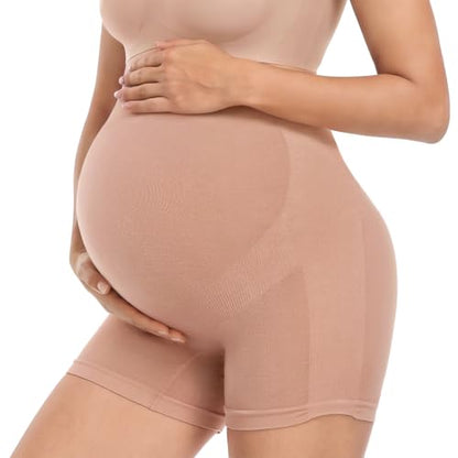 Summer Mae Maternity Shapewear Viscose Made from Bamboo Seamless for Dress - color: Blush Nude, size: Small