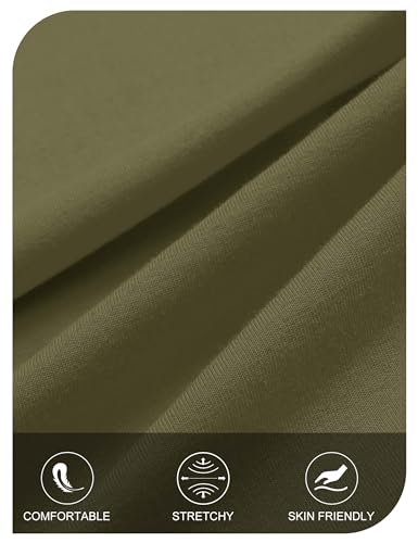 MEROKEETY Womens Summer Casual Short Sleeve Maxi Long Tshirt Dress 2026 - color: Armygreen, size: Medium