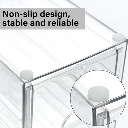 Prsildan Hair Accessories Organizer Acrylic Drawer with 10 Drawers - size: 10 Drawers