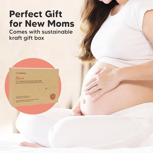 3 in 1 Postpartum Belly Support Recovery Wrap Band (Midnight Black, M/L) - color: Midnight Black, size: M/L, Waist 25"-35”
