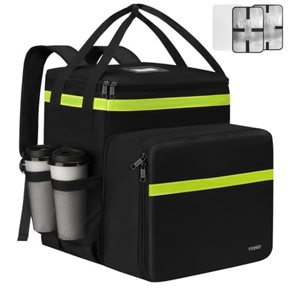 Ytonet XX-Large Food Delivery Backpack, Delivery Bag with Reflective Strip - color: Black, size: XX-Large