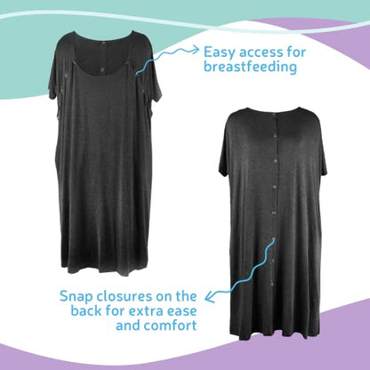 Mama & Wish Postpartum Essentials Kit, 14-Piece | Labor & Delivery Gown - size: 14 Pieces (Postpartum Kit)
