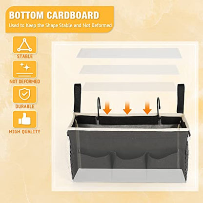 Lilithye Bedside Caddy, Bedside Storage Bag Hanging Organizer for Bunk Bed - color: 1pc Black