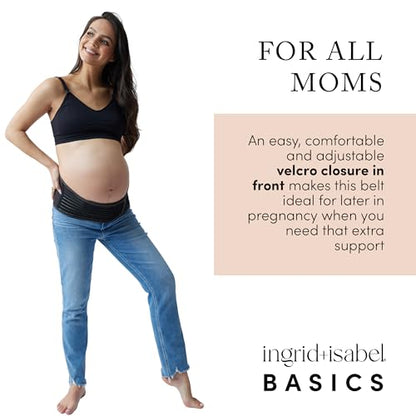 Ingrid & Isabel Basics Maternity Support Belt, (Black | Small/Medium) - color: Black, size: Small/Medium