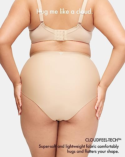 LEAKPROOF2.0 Seamless High Rise Period Underwear for Women - color: Beige, size: Large-X-Large