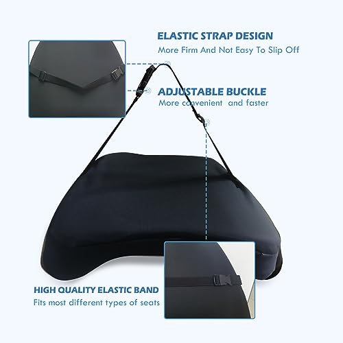 Super Cozy Lumbar Support Pillow for Car/Office Chair, 100% Memory Foam - color: Backsaver-two