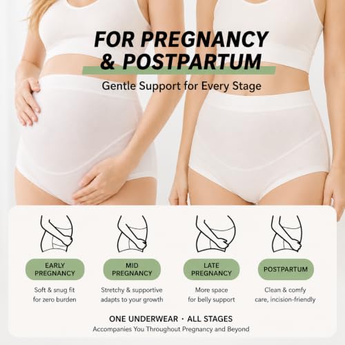 Viraelive Women's High-Rise Maternity & Postpartum Disposable Underwear - size: Large