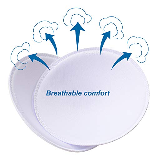 3 pairs Round Soft Bra Inserts Pads Removable Sport Bra Cups inserts Mastectomy Bra Inserts For Bikini Top Swimsuit - color: B/Cwhite