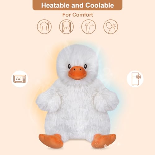 SuzziPals Microwavable Duck Stuffed Animal Heating Pad for Period Cramps - style: Duck