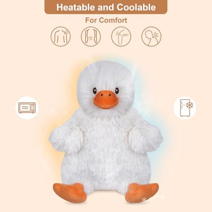 SuzziPals Microwavable Duck Stuffed Animal Heating Pad for Period Cramps - style: Duck