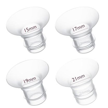 Momcozy S9Pro/S12Pro Replacement Accessories, Insert 15/17/19/21mm, 4 PCS - size: Flange Insert 15/17/19/21mm (4-Pack)