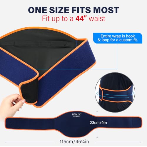 LotFancy Ice Pack Wrap for Lower Back Pain, 2 Gel Packs, Hot Cold Therapy
